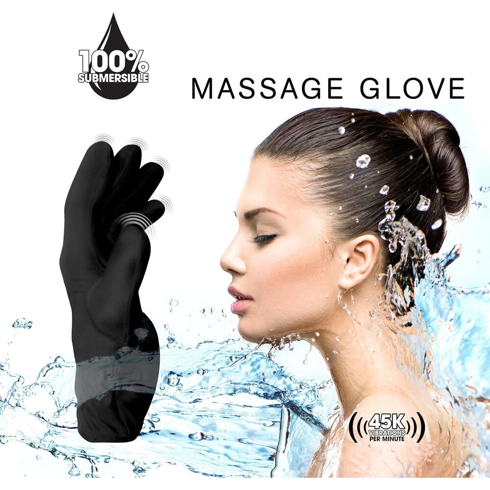 Fukuoku Vibrating Five Finger Massage Glove Right Hand