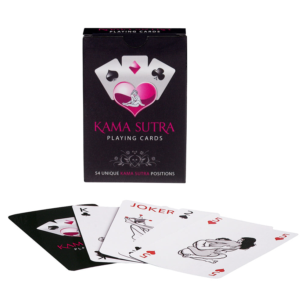 Kama Sutra playing cards featuring 54 illustrated sex positions – perfect for couples' games, foreplay, or romantic surprises – Playbox Store UK