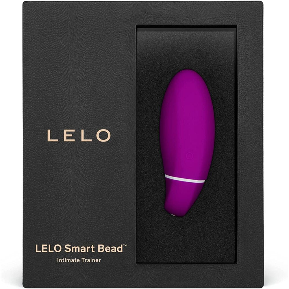 LELO Smart Bead purple vibrating egg in luxury black gift box packaging, designed for discreet intimate training and remote-controlled pleasure