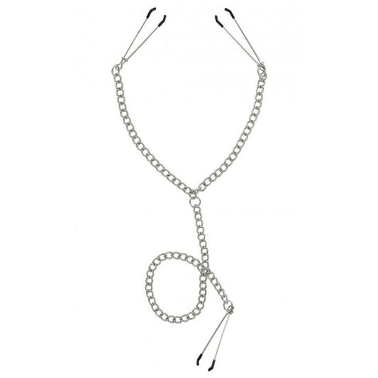 Master Series Nipple To Clit Tweezer Clamp Set